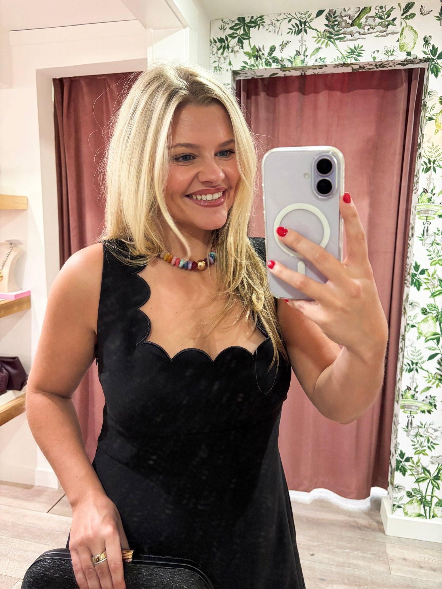 Venice Scallop Mini Dress