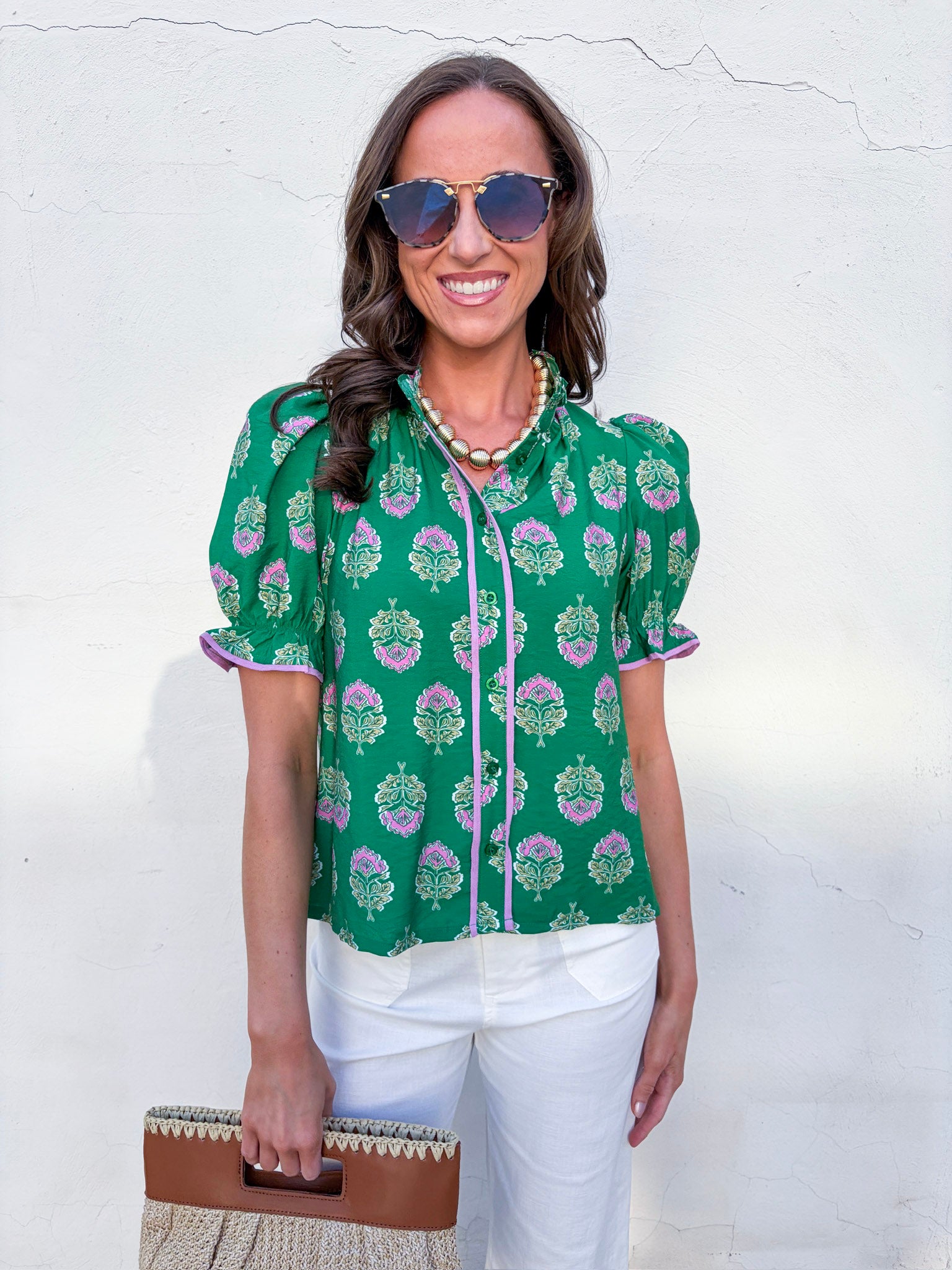 Floral Fancy Ruffle Top