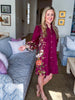 Crimson Petal Mini Dress