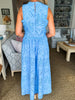 Wrapped in Romance Eyelet Skirt Set-Blue