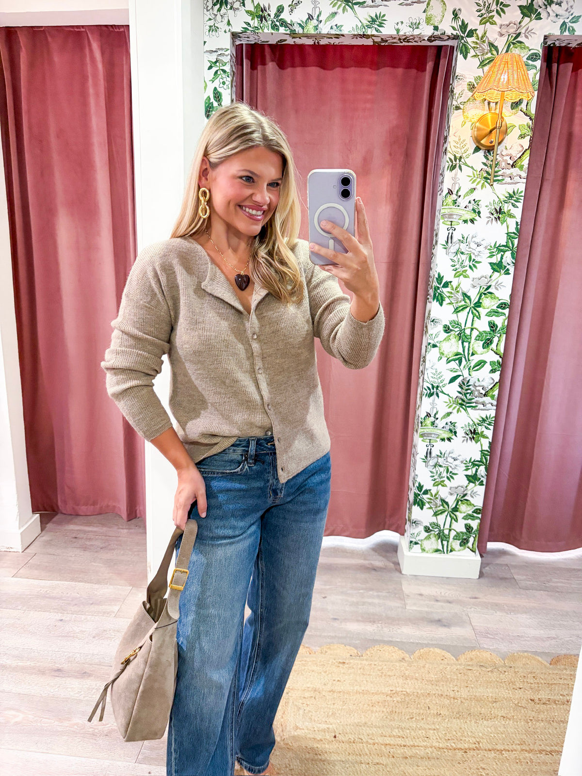 Gentle Days Ribbed Cardigan-Mocha