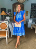 With the Wind Midi Dress-Blue