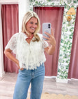 Victoria Lace Ruffle Top