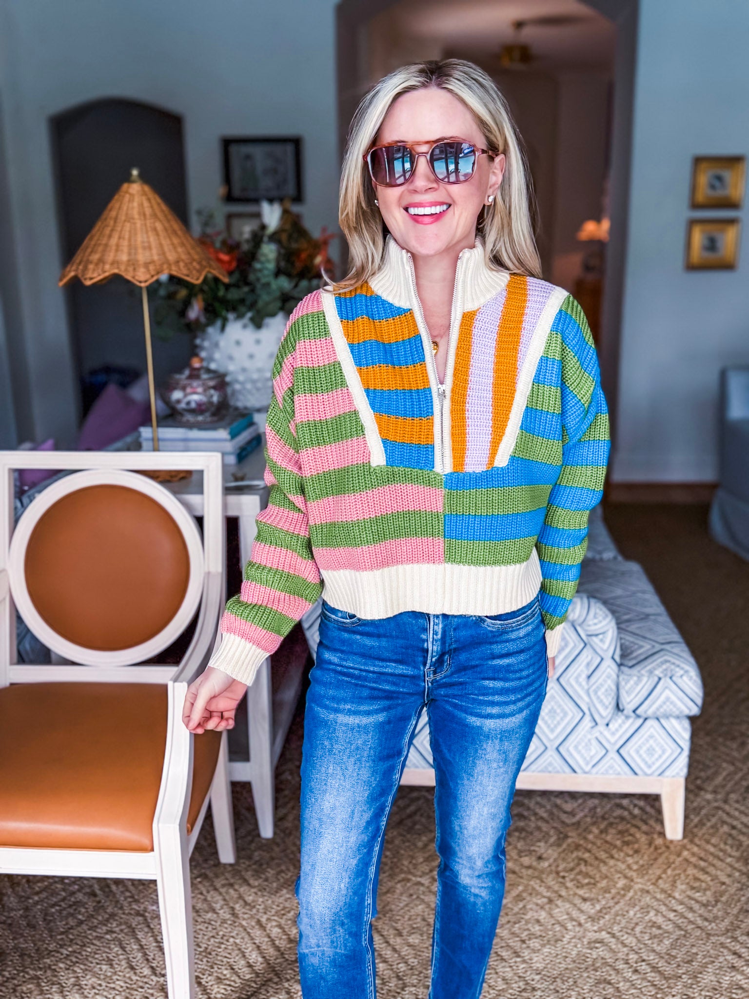 Rugby Polo Sweater-Morning Glory