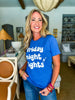 Friday Night Lights Tee-Royal Blue