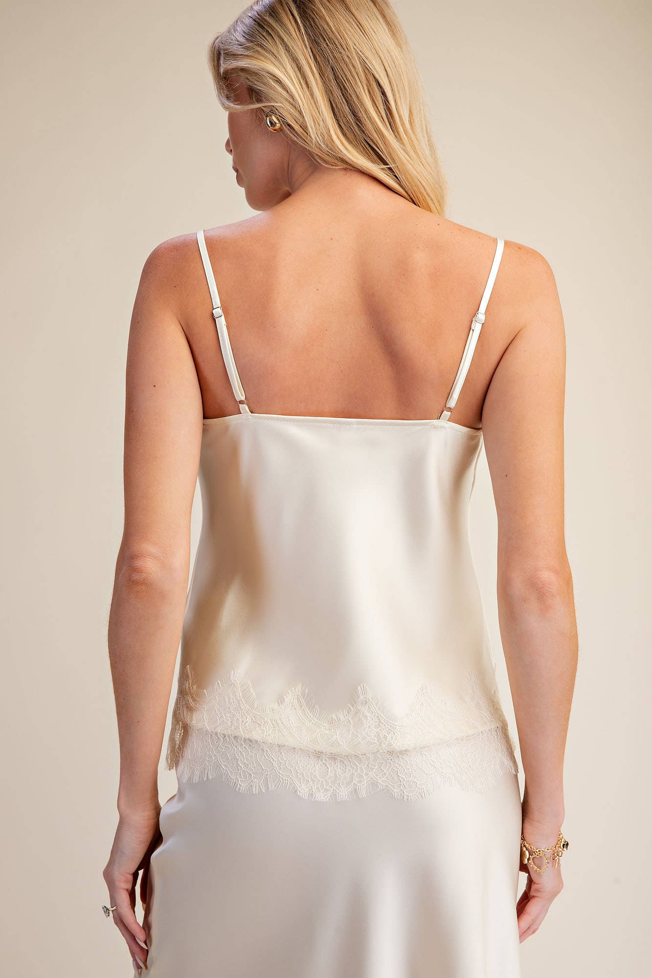 Lace Allure Top-Cream