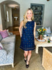 Starburst Embellished Denim Dress