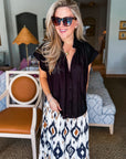 Santana Bridge Button Down Top