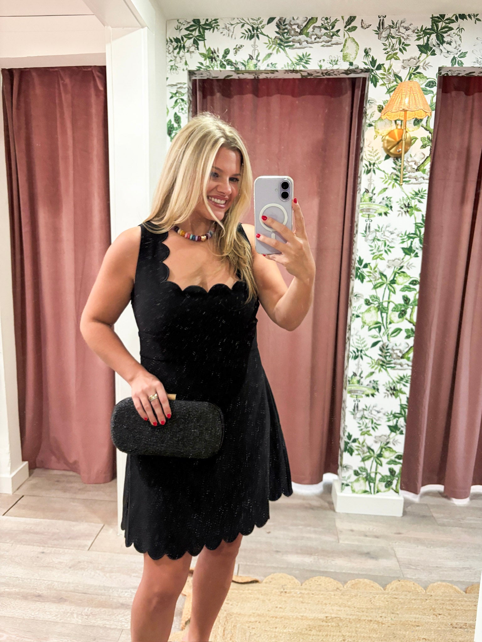 Venice Scallop Mini Dress