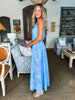 Wrapped in Romance Eyelet Skirt Set-Blue