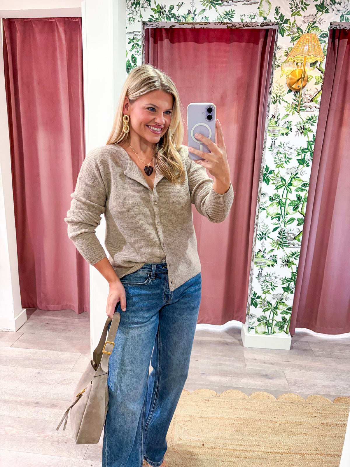 Gentle Days Ribbed Cardigan-Mocha
