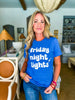Friday Night Lights Tee-Royal Blue
