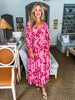 Modern Romance Floral Midi Dress