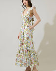 Pany Floral Ruffle Maxi Dress