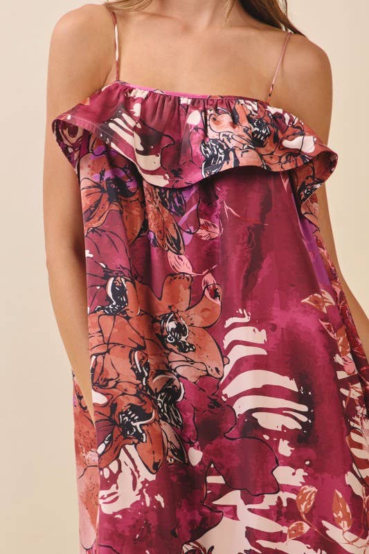 Just Us Flowy Midi Dress