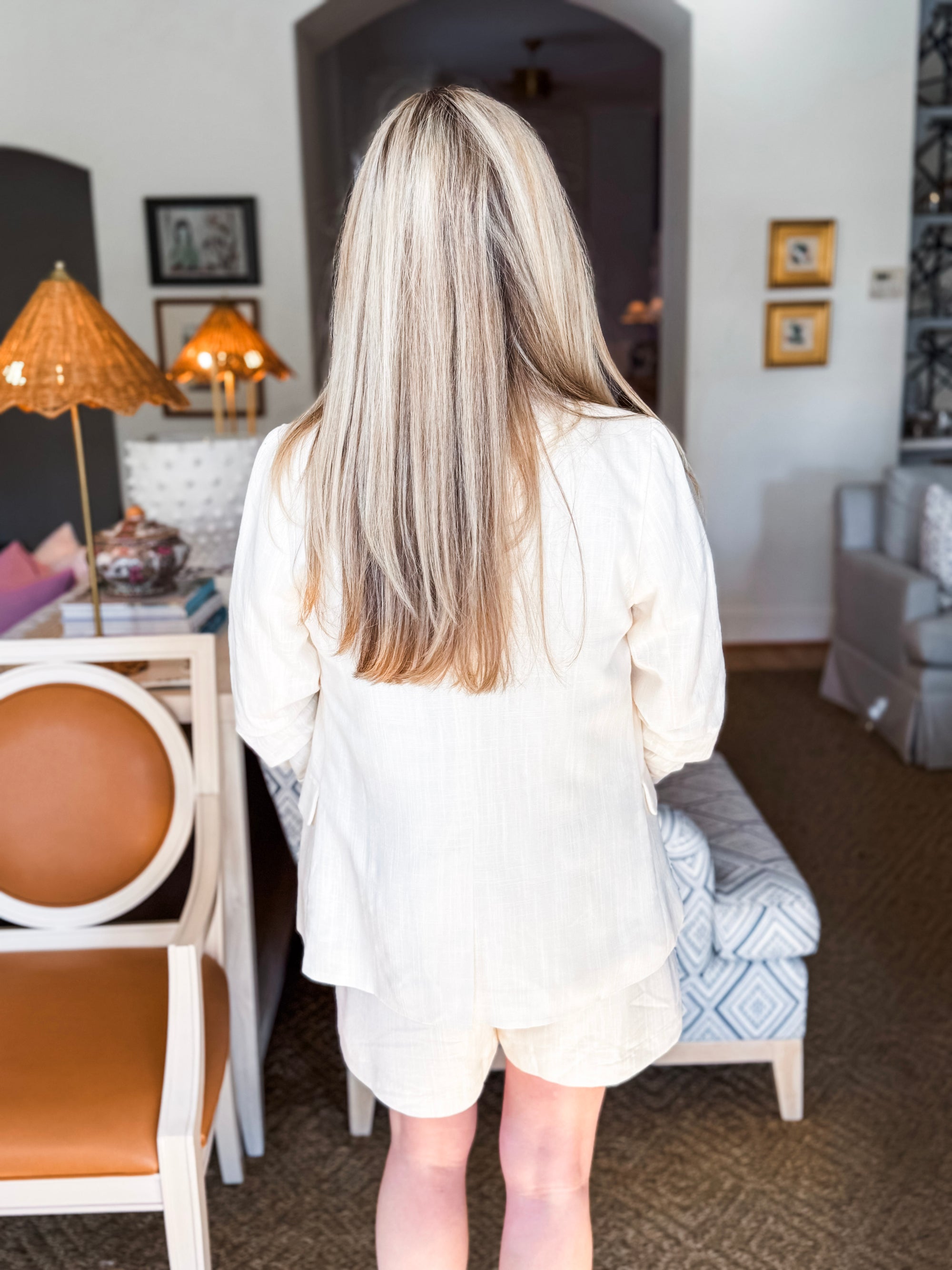 The Atelier Blazer-Ecru