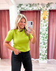 Sunday Autumn Knit Top-Olive