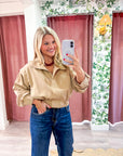 Trailside Funnel Neck Jacket-Khaki