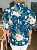 Vineyard Plans Floral Top-Teal