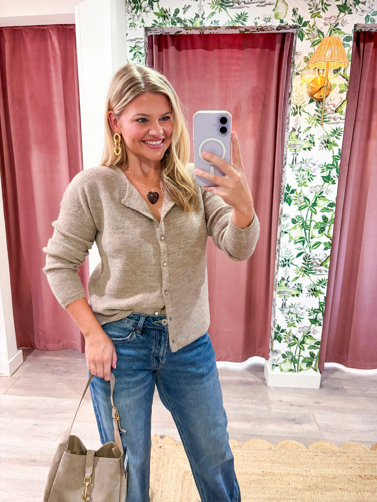 Gentle Days Ribbed Cardigan-Mocha