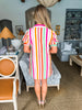 Happy Daze Striped Shirt Dress