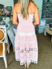 Walking On Air Strapless Dress- Pink