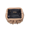 Carey Studded Clutch- Natural