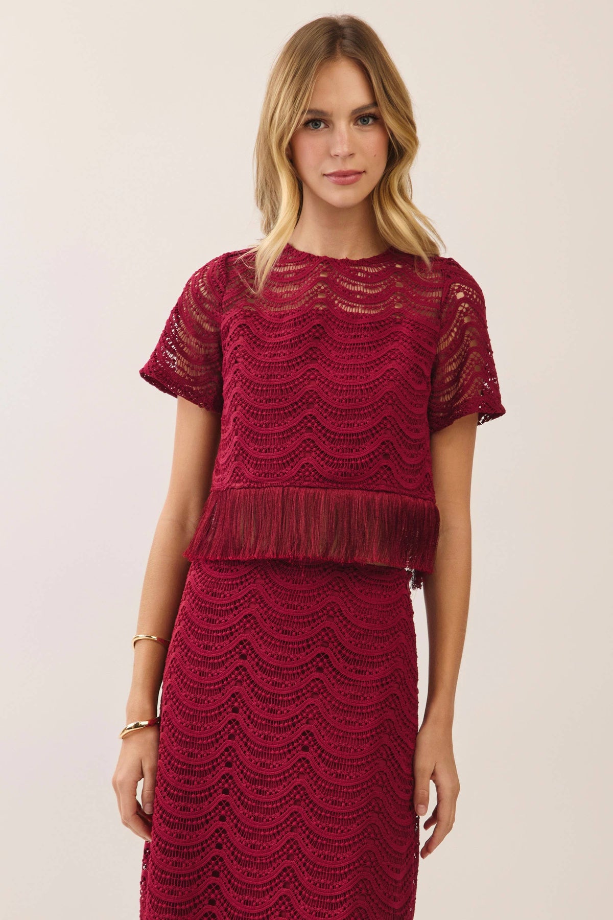 Party Ready Fringe Crop Top