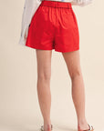 Ahoy Rope Belt Short-Red