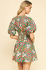 Mayan Flower Mini Dress