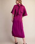Candlelight Satin Midi Dress