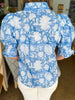 Bluebell Charm Floral Top-Blue