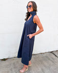 She’s a Ten Midi Dress-Navy