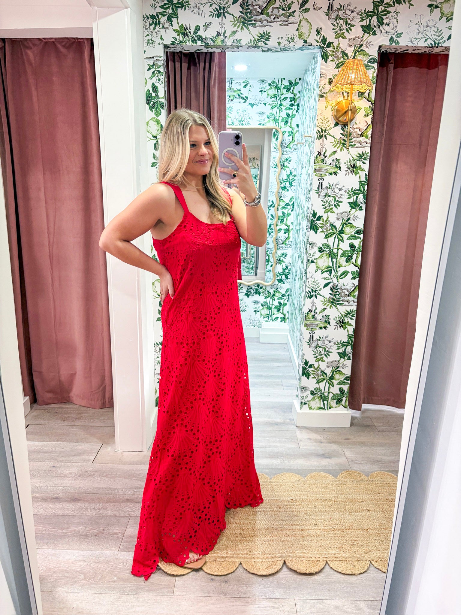 Lady in Red Maxi Dress
