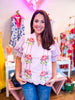 Sunny Horizon Embroidered Top-Pink