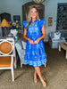 With the Wind Midi Dress-Blue