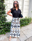 Midnight in Jaipur Midi Skirt