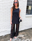 Island Chic Lace Pants Set
