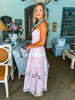 Walking On Air Strapless Dress- Pink