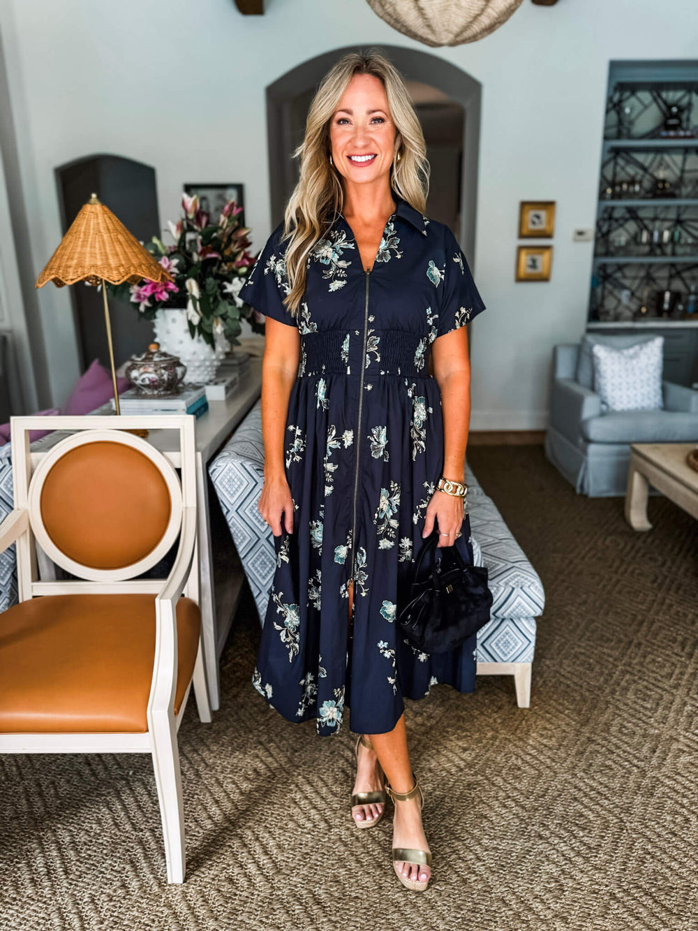 Lilyleaf Charm Paisley Print Dress