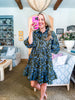 Floral Stark Tiered Mini Dress
