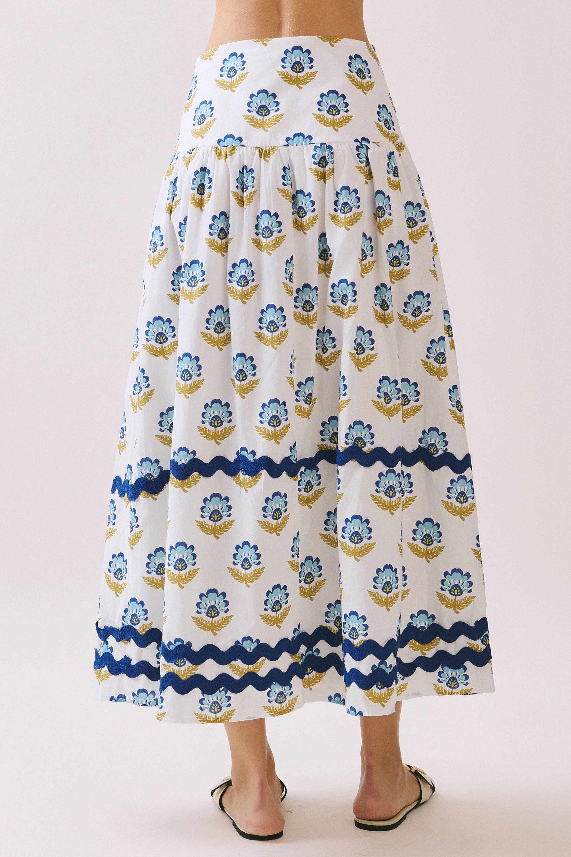 Folklore Floral Midi Skirt