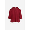 City Mornings Top-Crimson Red