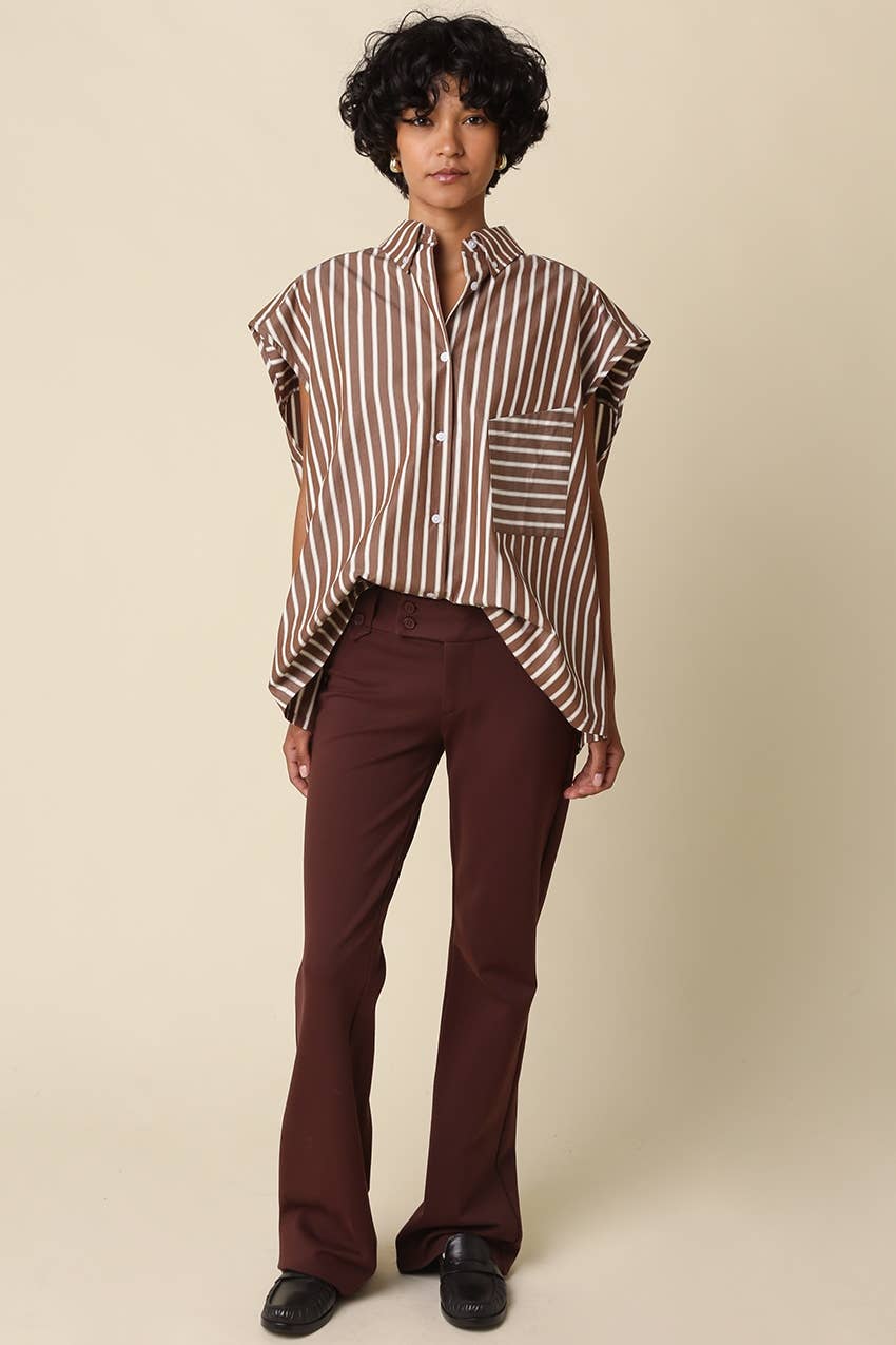 Hunter Stripe Oversized Top