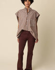 Hunter Stripe Oversized Top