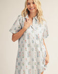 Hazel Floral Shift Mini Dress