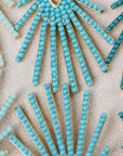 Turquoise Sunburst Drop Earrings