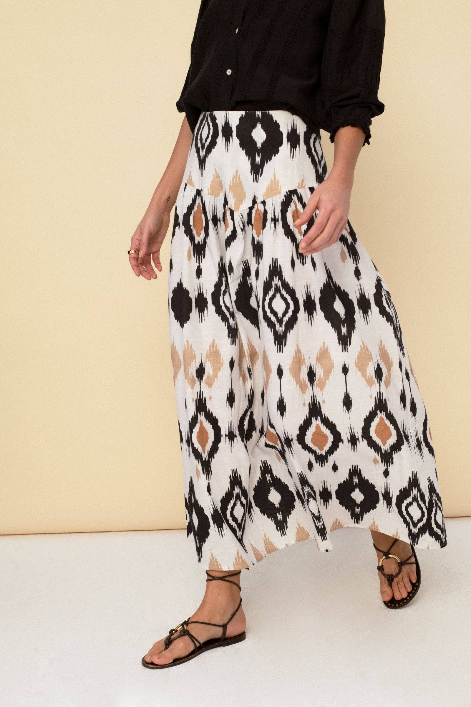 Midnight in Jaipur Midi Skirt