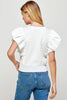 Meet Up Knit Top-White