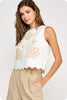 Boho Charm Embroidered Top